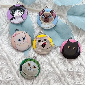 Jewelry Making Party - 10pcs 만화 동물 고양이 에나멜 쥬얼리