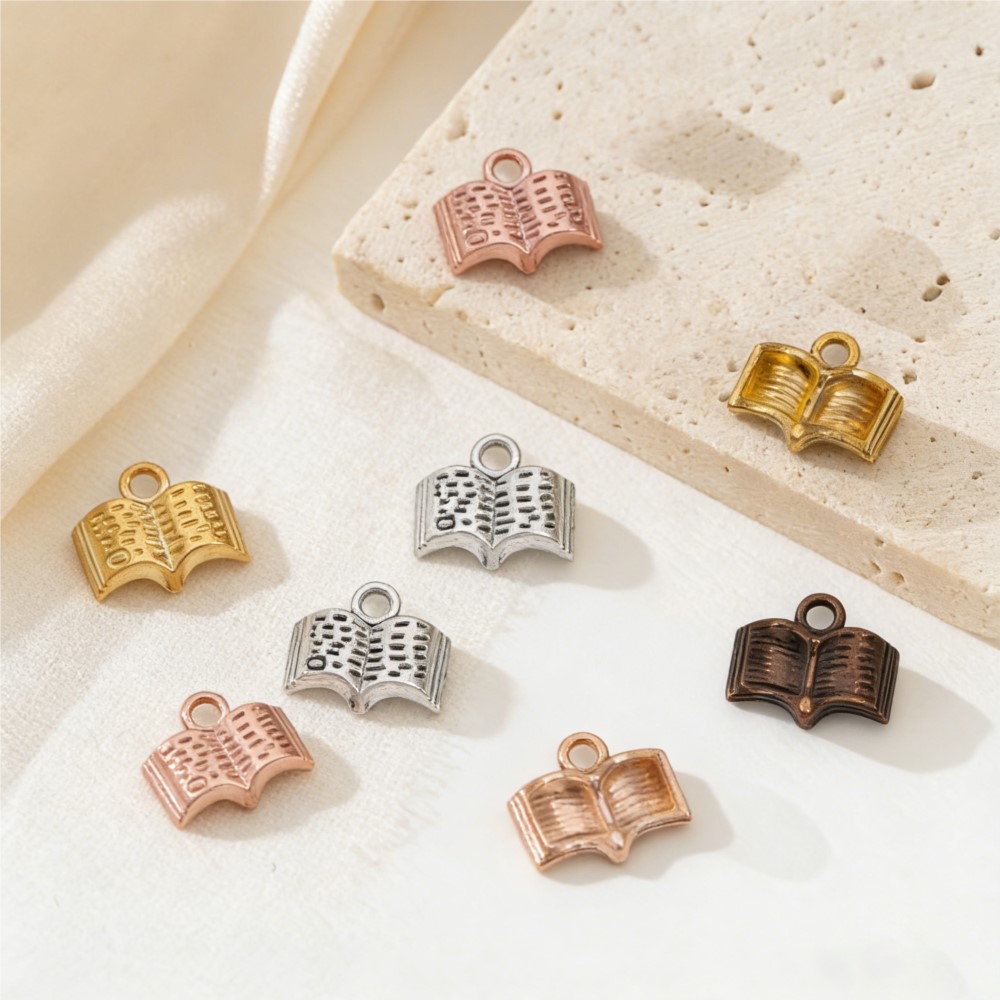 Jewelry Making Books - 10/20/100pcs 참스 오픈북 12x11mm 학생용 문구