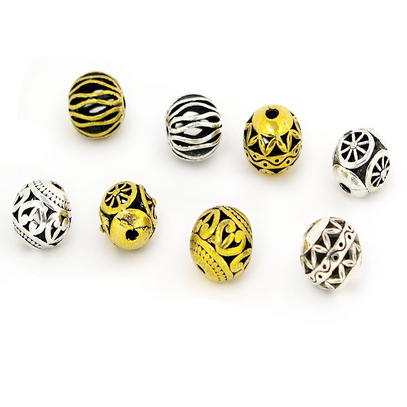 Jewelry Making Silver - 10개 티베트 앤틱 실버 골드 컬러