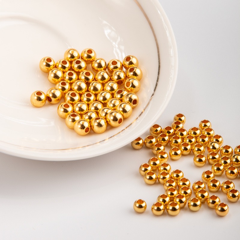 Jewelry Making Silver - 925 스털링 실버 비즈 2mm-10mm 18K
