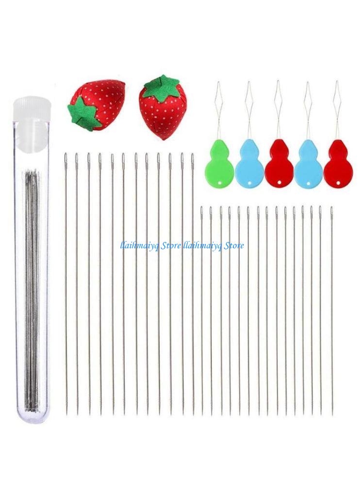 Beading Needle Fine - 573B 47 Pcs 큰 눈 구슬