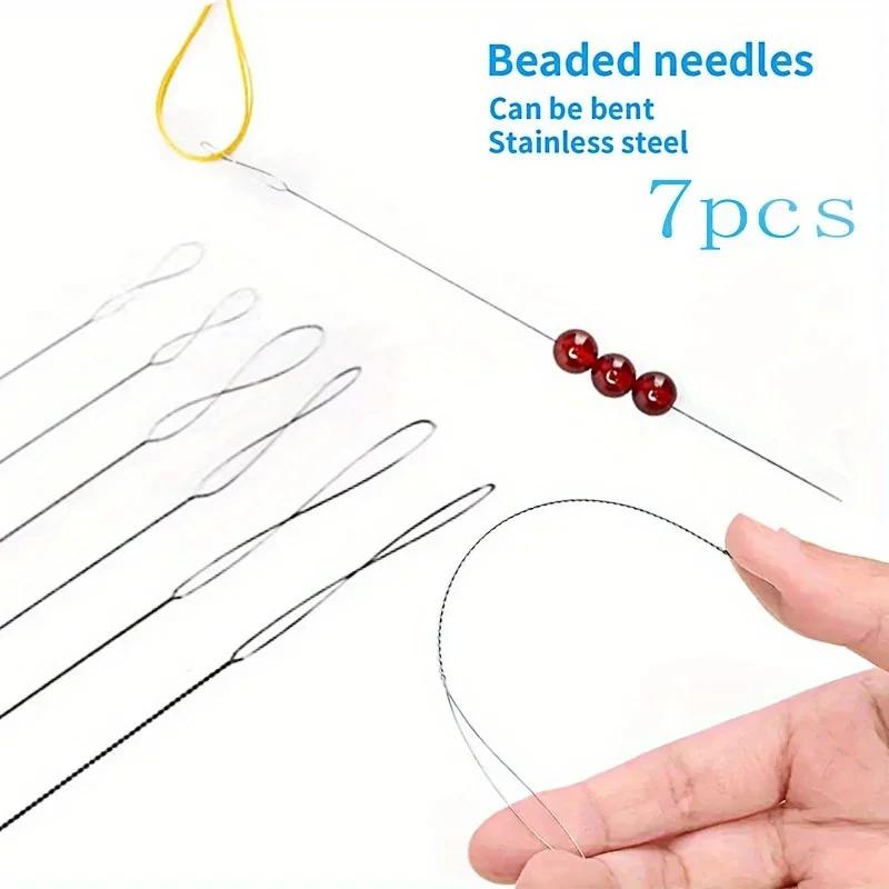 Beading Needle Fine - 7 개/대 스테인레스 스틸 비드 바늘