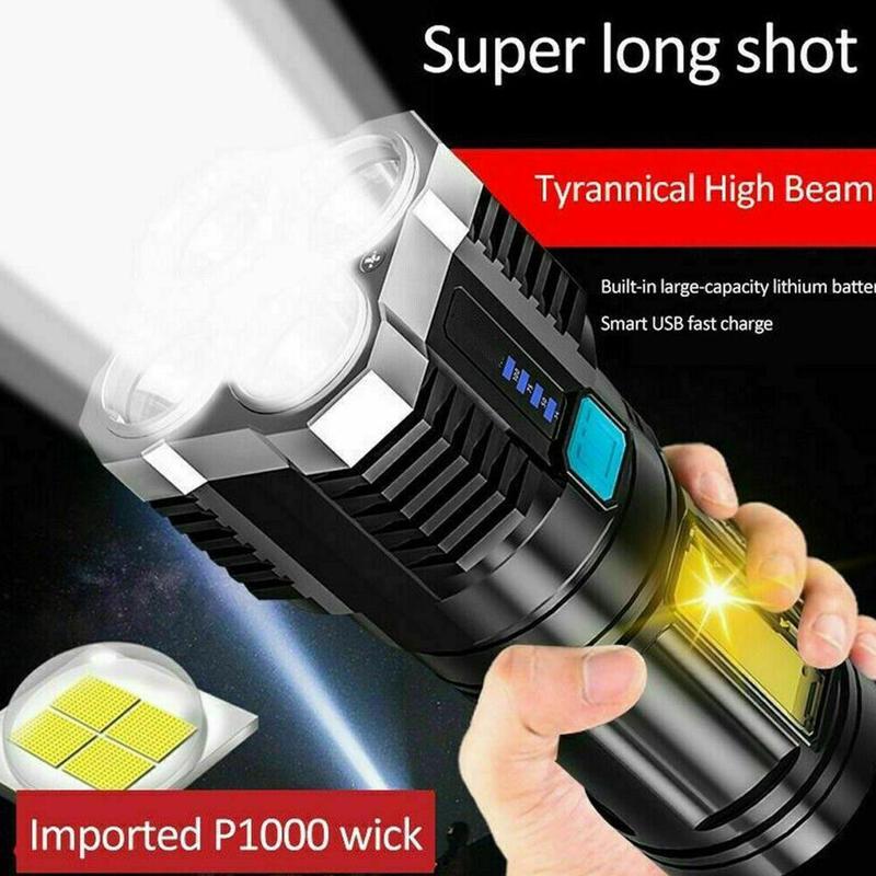 Jewelry Making Torch - 고출력 LED 손전등 캠핑 토치 (4개