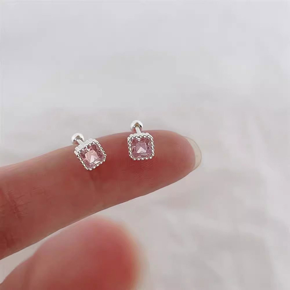 Beading Needle Fine - 925 실버 바늘 지르콘 스퀘어 비드