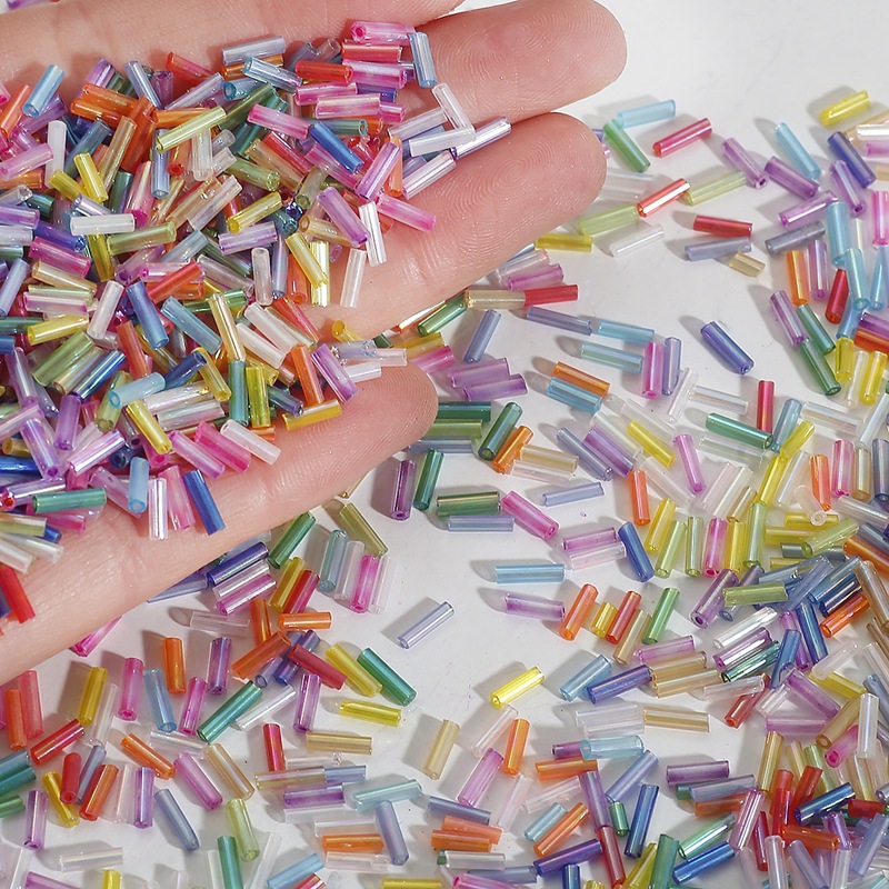 Crystal Bead Mix - 2x7mm 600개/묶음 쌀 모양 크리스탈 비즈
