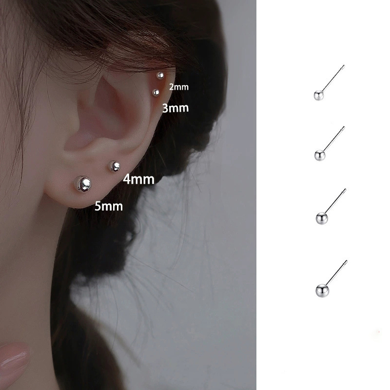 Beading Needle Fine - 925 실버 니들 피어싱 본 유니섹스