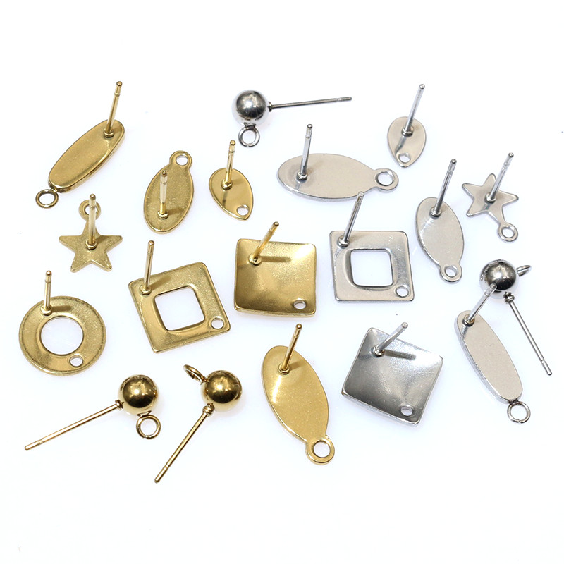 Jewelry Making Ideas - 20pcs 스테인레스 스틸 공예 귀걸이 스터드