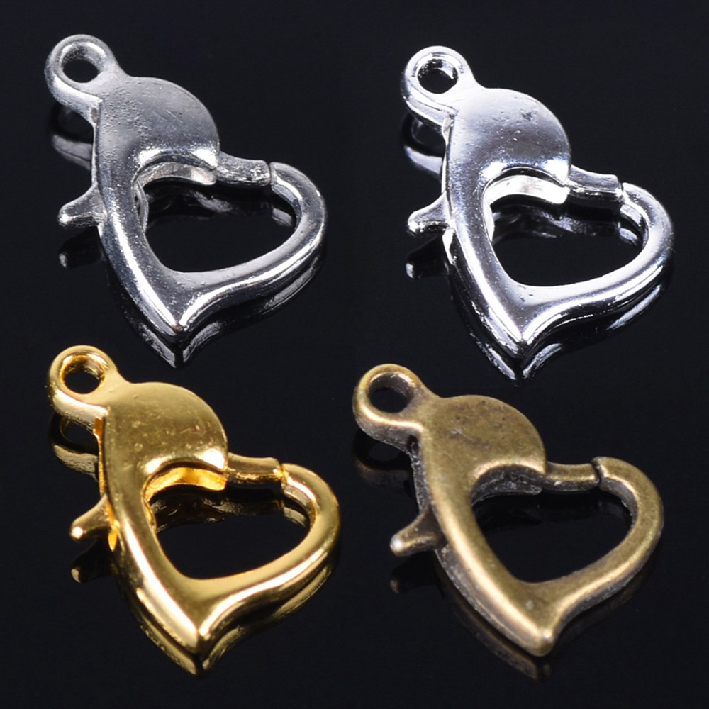 Jewelry Making Silver - 30pcs 12x8mm 골드/실버/청동 색 금속 심장