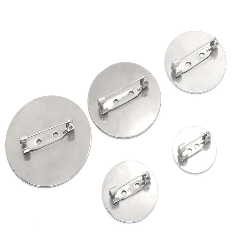 Jewelry Making Tray - 10개 스테인리스 스틸 브로치 베이스 핀,
