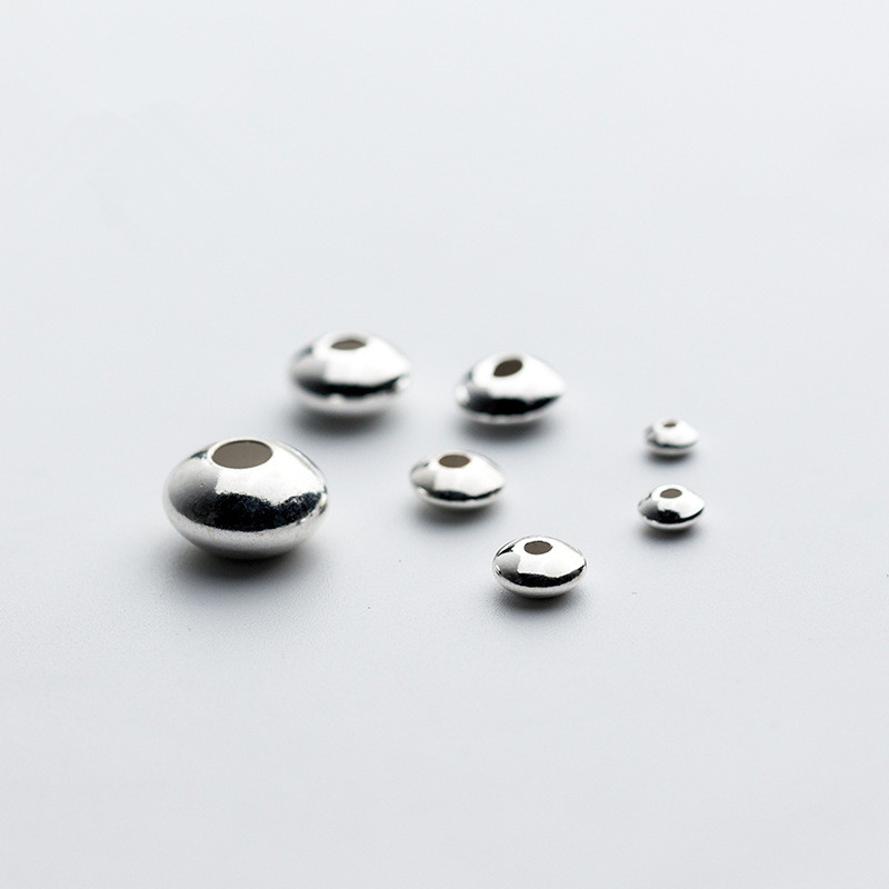 리얼 925 스털링 실버 디스크 스페이서 느슨한 비즈, - Jewelry Making Silver 리뷰 및 가격