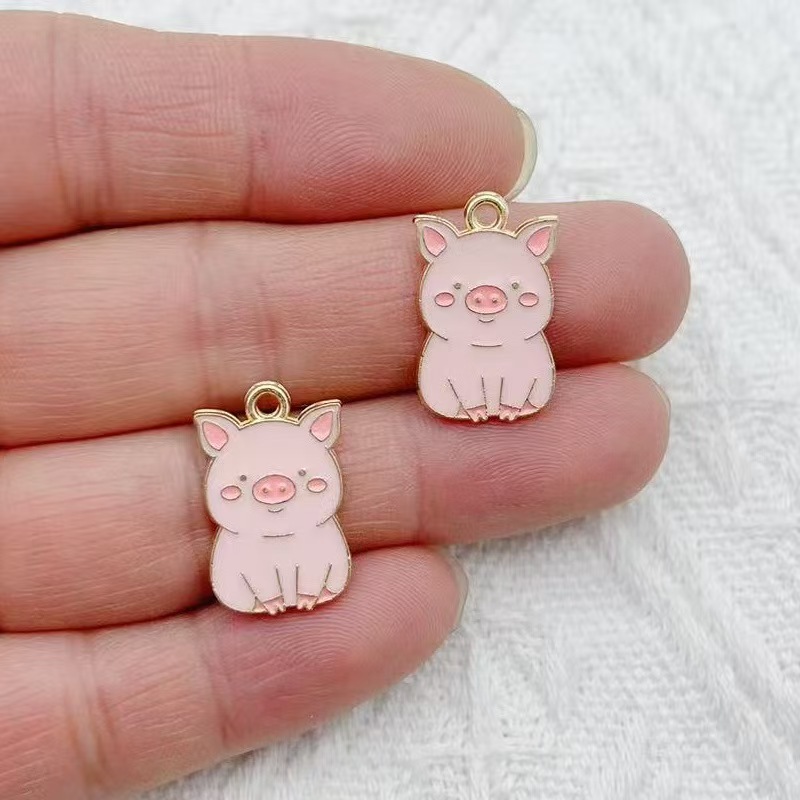 10pcs 만화 펭귄 팬더 DIY 한국어판 키체인 펜던 - Jewelry Making Party 리뷰 및 가격