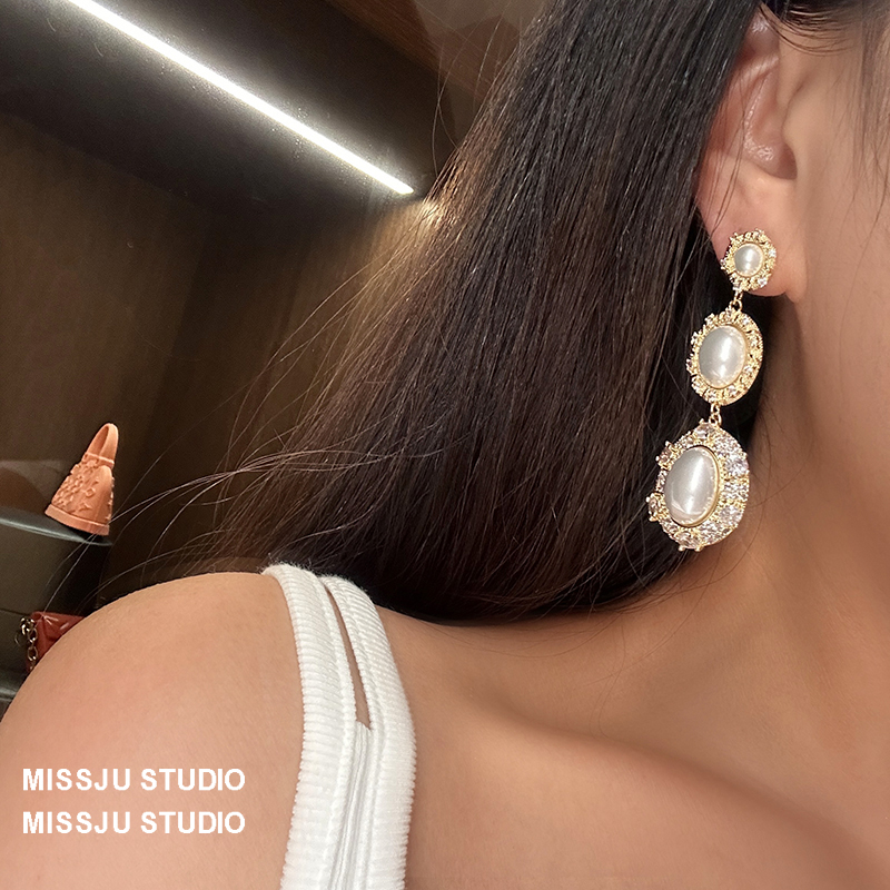 여성용 스터드 드롭 귀걸이 S925 실버 니들 골드 도 - Beading Needle Fine 리뷰 및 가격