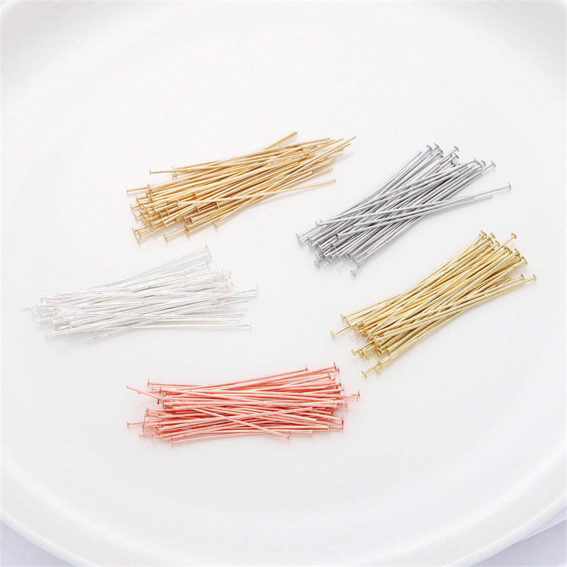 50개/팩 925 스털링 실버 플랫 헤드 핀 공예용 귀 - Jewelry Making Jig 리뷰 및 가격