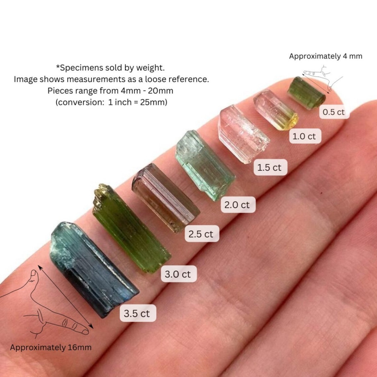 브라질산 엘바이트 크리스탈 포인트, 10g 5-15mm - Jewelry Making Raw Materials 리뷰 및 가격