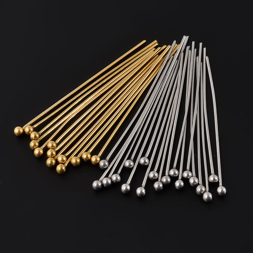 50 개/몫 18K 골드 도금 볼 헤드 핀 Diy 쥬얼 - Jewelry Making Jig 리뷰 및 가격