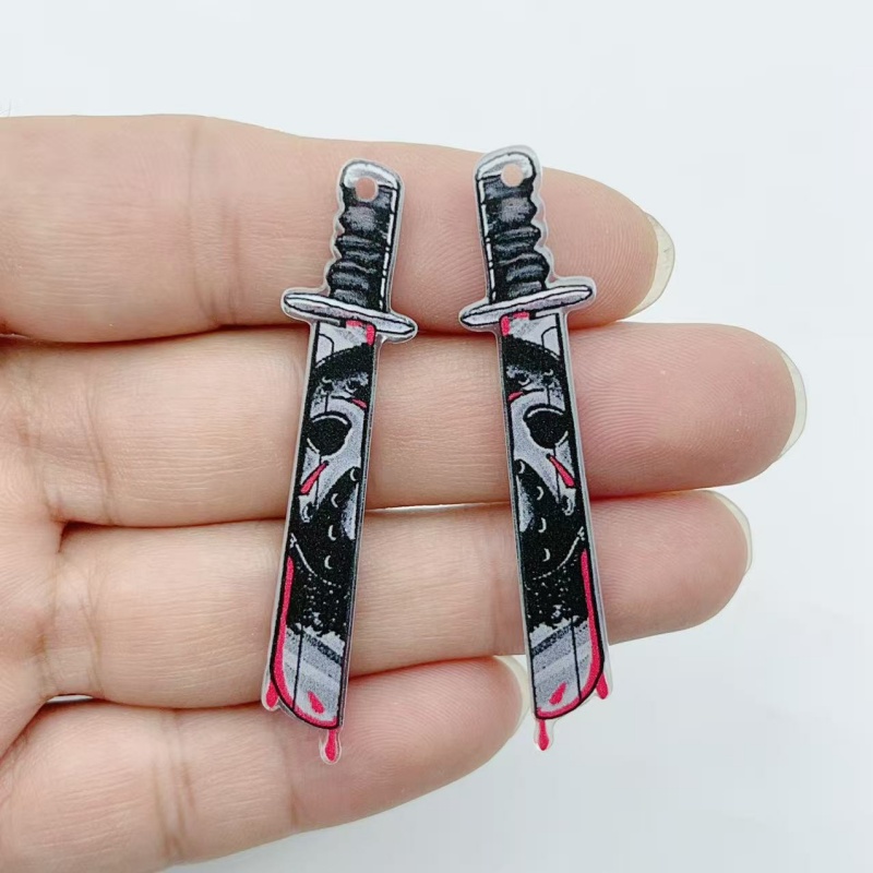 아크릴 쥬얼리 10개 할로윈 펜던트 DIY 귀걸이 목걸 - Jewelry Making Ideas 리뷰 및 가격