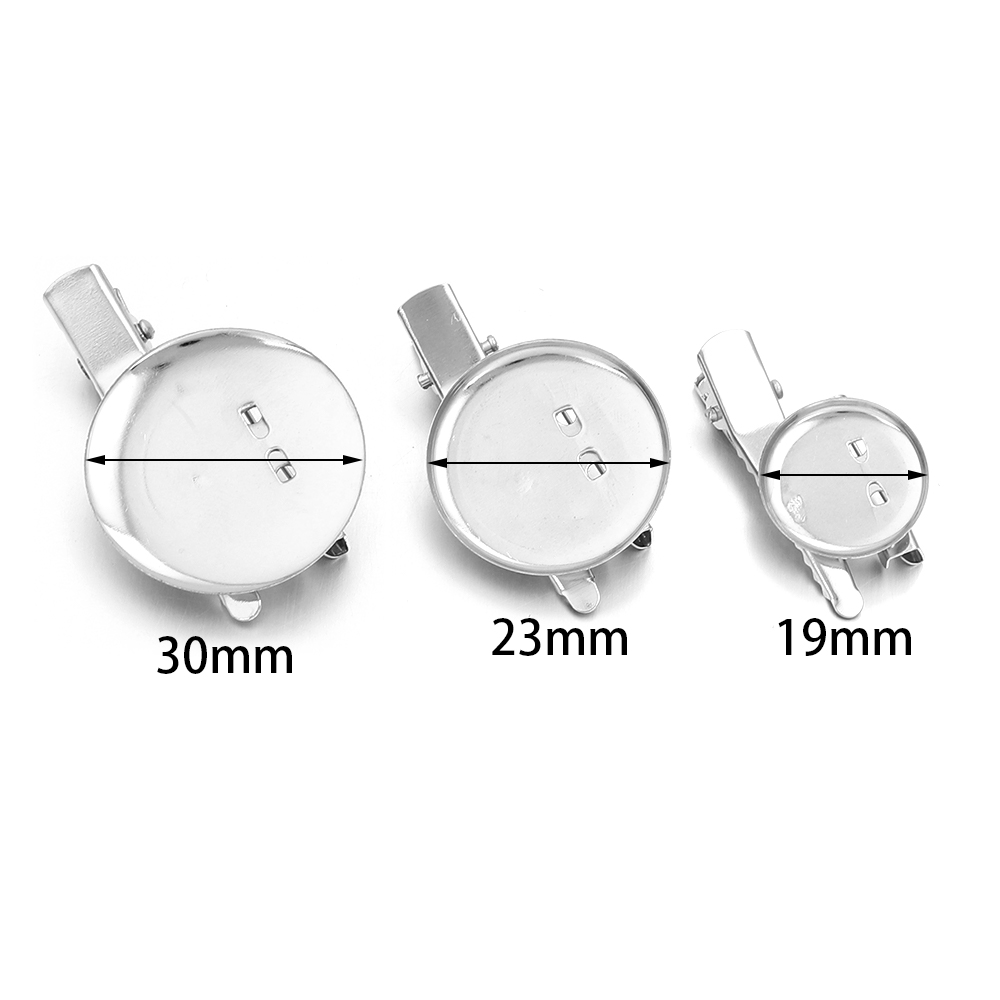 20개 19 23 30mm 원형 브로치 베이스 헤어 클 - Jewelry Making Tray 리뷰 및 가격