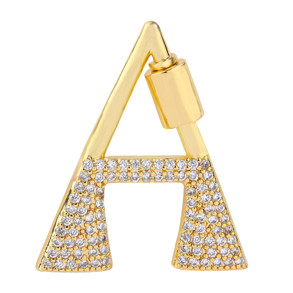 주야 18K 금도금 26개 알파벳 문자 펜던트 패스너  - Jewelry Making Gold 리뷰 및 가격