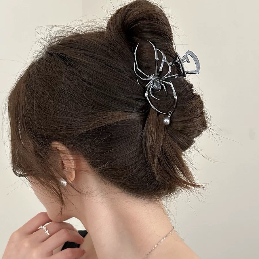 2025 할로윈 블랙 스파이더 헤어 클로 클립 진주 매 - Jewelry Making For Adults 리뷰 및 가격
