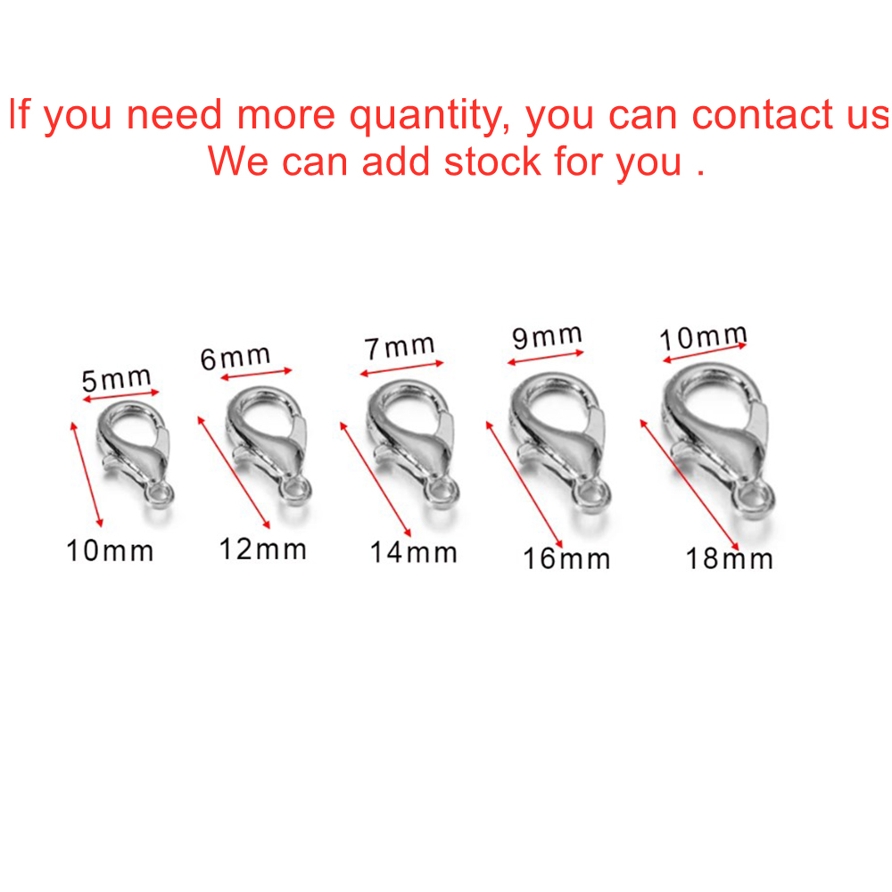 10개/세트 다양한 사이즈의 랍스터 클래스프 목걸이 고 - Jewelry Making Ideas 리뷰 및 가격
