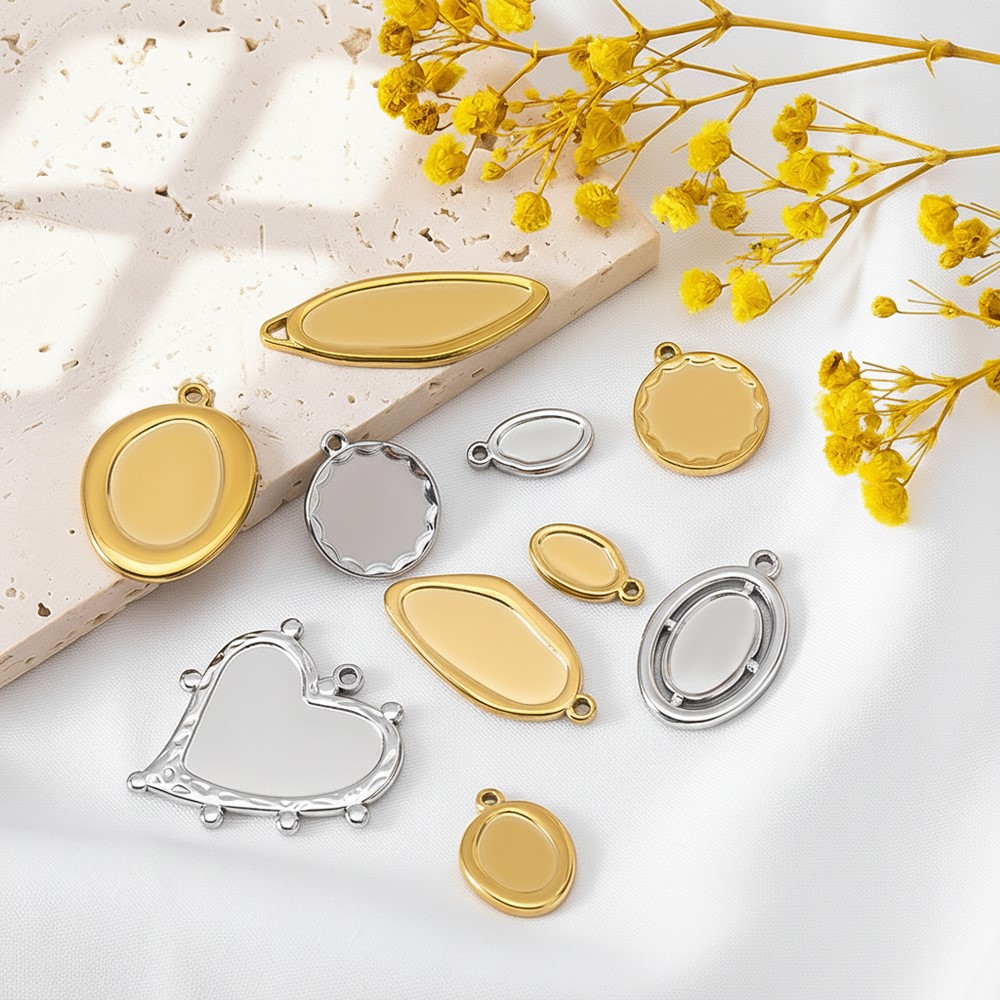 5개 1개 변색없는 스테인리스 불규칙 베젤 참 펜던트  - Jewelry Making Tray 리뷰 및 가격