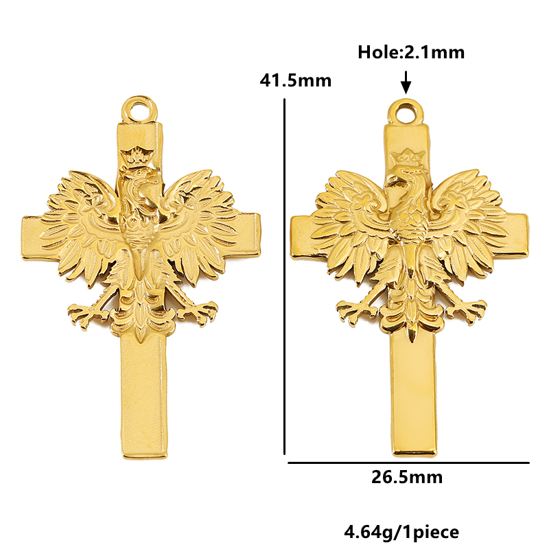 5pcs 스테인레스 스틸 레트로 크로스 독수리 코끼리  - Jewelry Making Jig 리뷰 및 가격