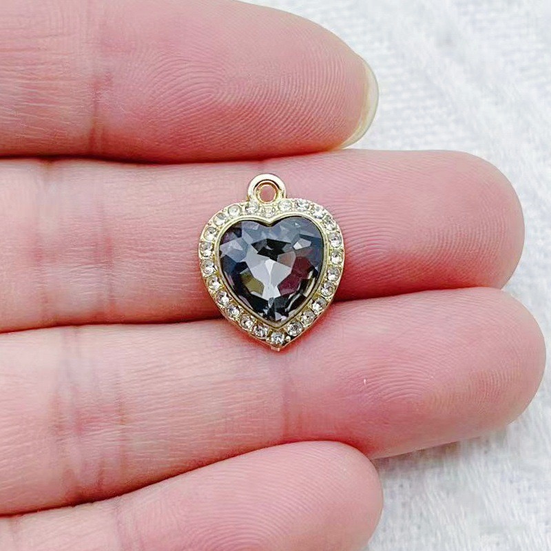10개 하트 모양의 화려한 보석 펜던트, 신선한 스타일 - Jewelry Making Party 리뷰 및 가격