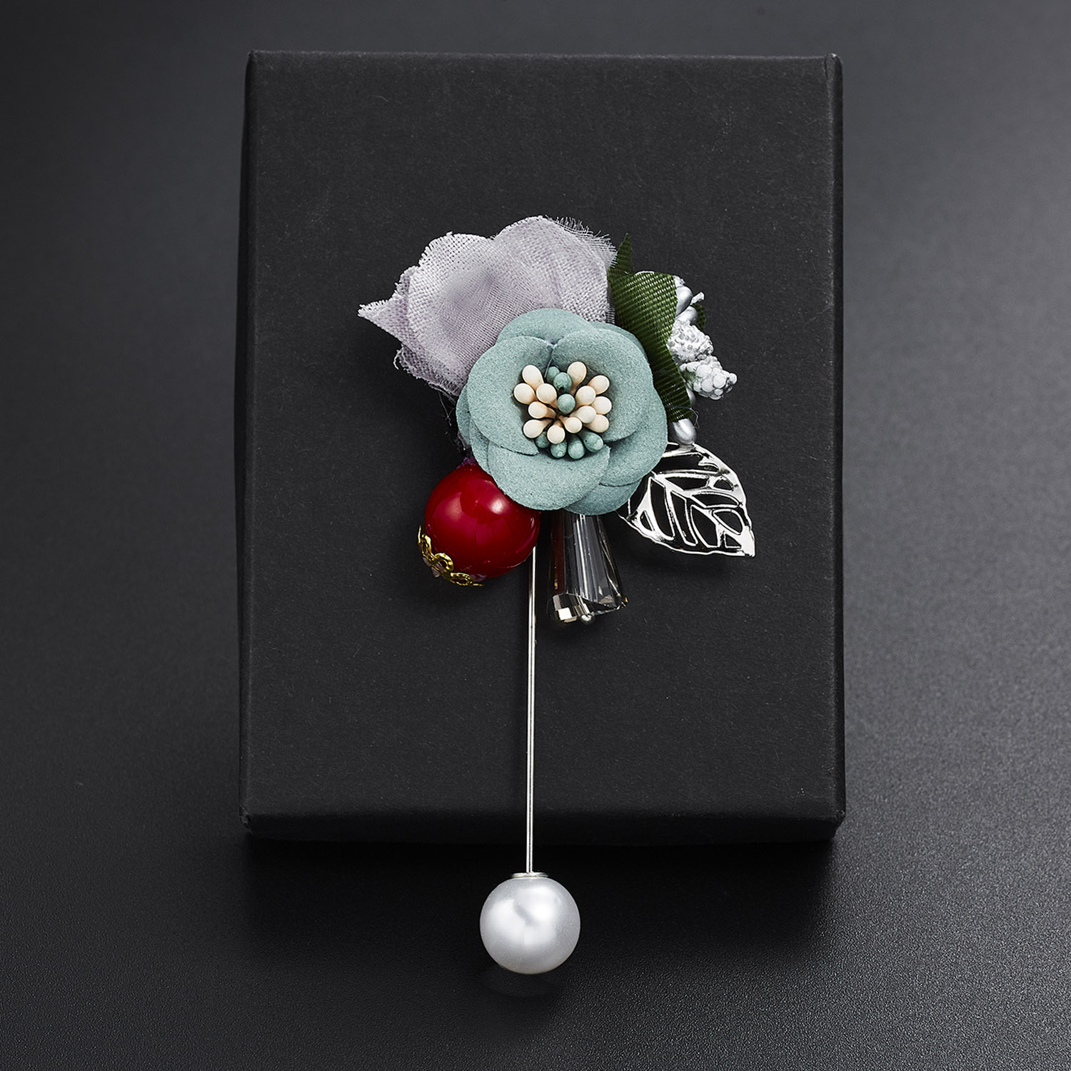 Rinhoo 숙녀 천 아트 패브릭 모조 진주 꽃 브로치 - Beading Needle Fine 리뷰 및 가격