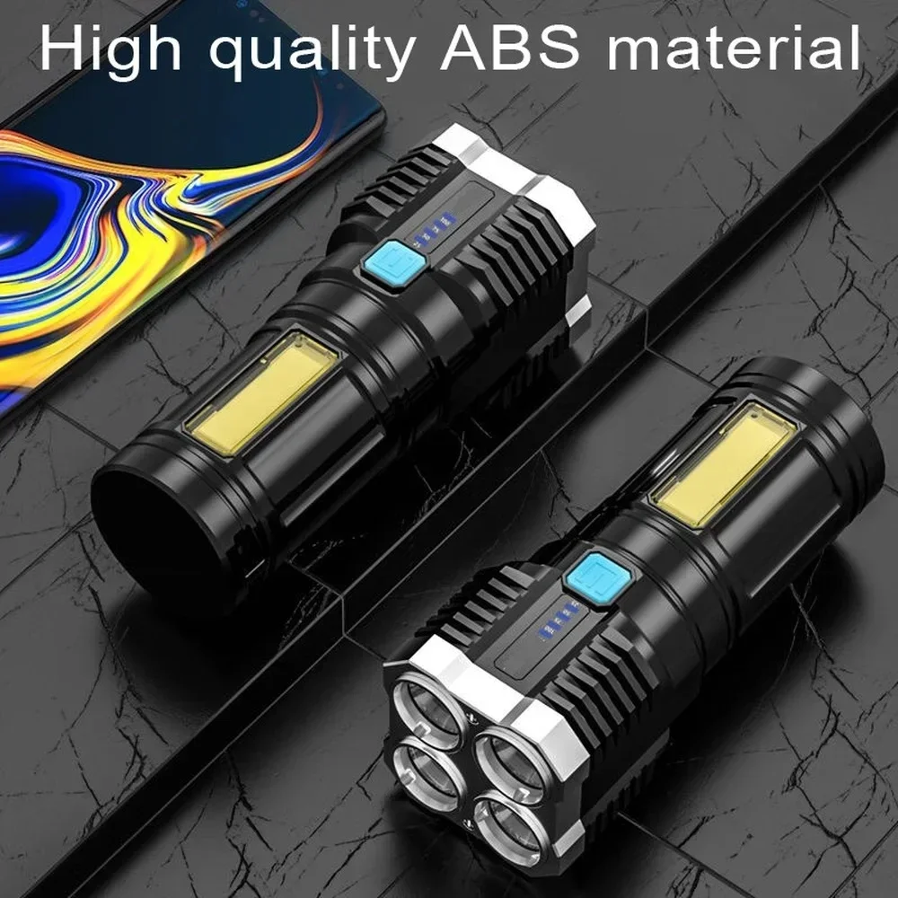 고출력 LED 손전등 캠핑용 토치 4개의 램프 비드와  - Jewelry Making Torch 리뷰 및 가격