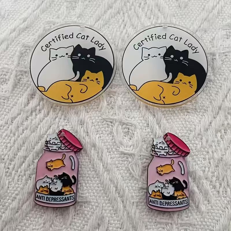 10개 아크릴 귀여운 고양이 펜던트, DIY 쥬얼리 제 - Jewelry Making Party 리뷰 및 가격