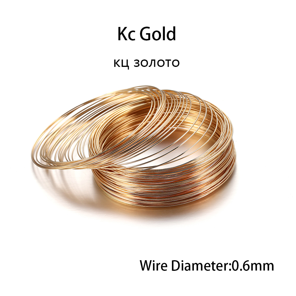 100 루프/로트 0.6mm 실버 골드 브론즈 메모리  - Jewelry Making Silver 리뷰 및 가격