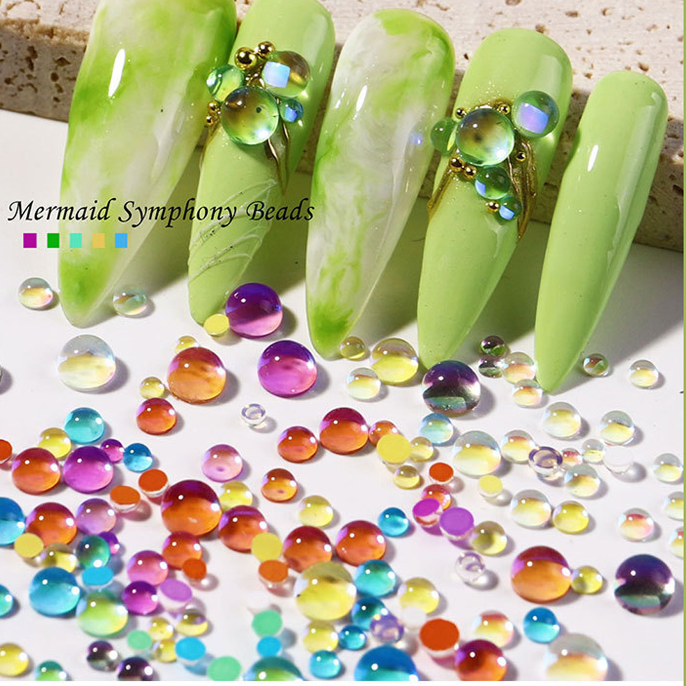 300개 인어 눈물 네일 아트 장식 믹스 오로라 크리스 - Crystal Bead Mix 리뷰 및 가격