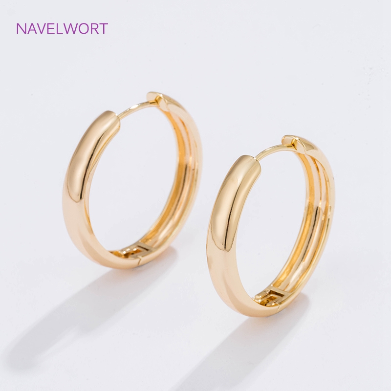 6가지 사이즈의 금도금 원형 후프 귀걸이 여성용 선물, - Jewelry Making Ideas 리뷰 및 가격