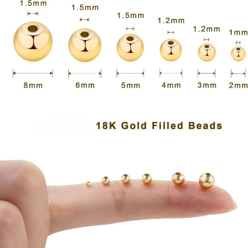 925 스털링 실버 비즈 2mm-10mm 18K 채워진 - Jewelry Making Silver 리뷰 및 가격