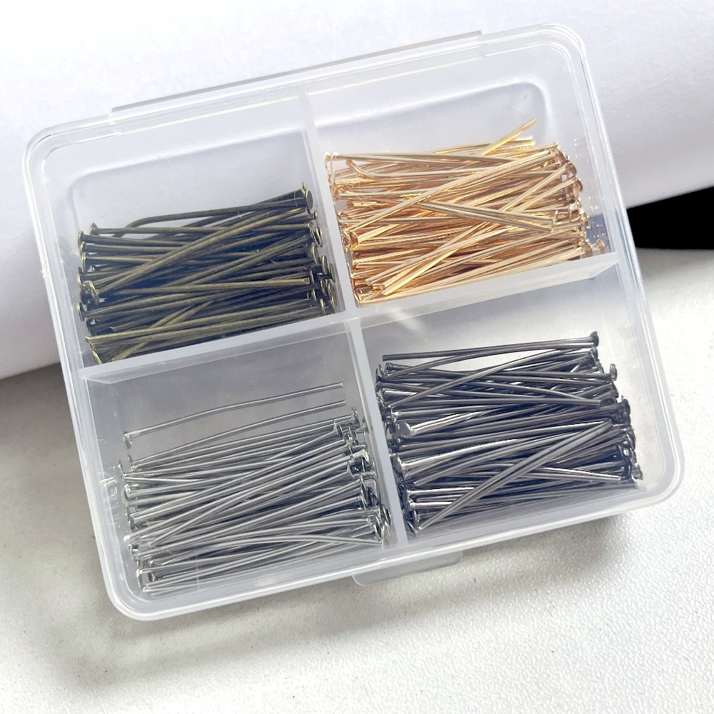 400pcs 혼합 철 헤드 핀 30mm 플랫 헤드 철  - Jewelry Making Jig 리뷰 및 가격