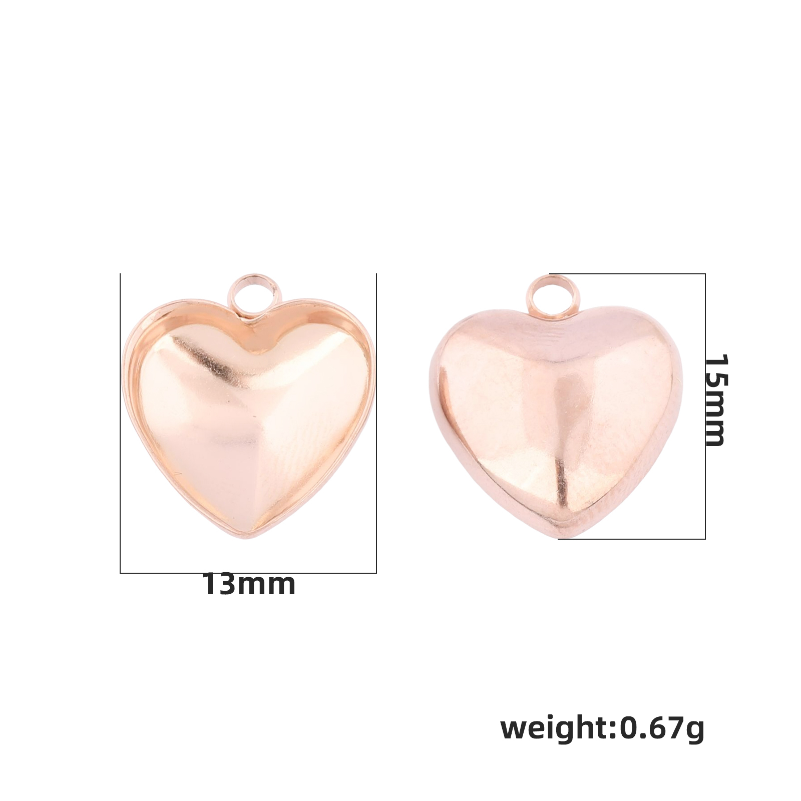 20개 스테인리스 스틸 12mm 하트 포인트백 카보숑  - Jewelry Making Tray 리뷰 및 가격