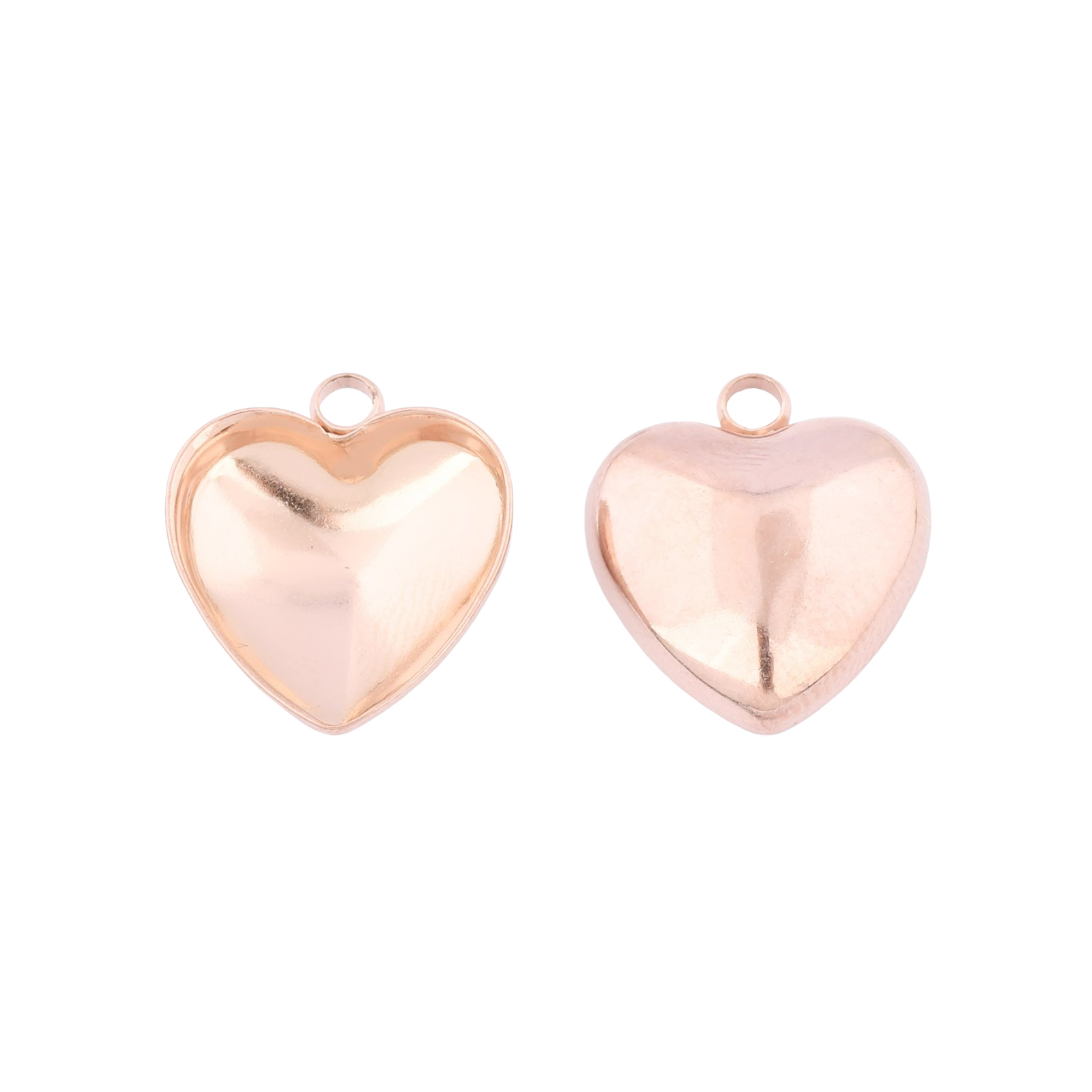 20개 스테인리스 스틸 12mm 하트 포인트백 카보숑  - Jewelry Making Tray 리뷰 및 가격