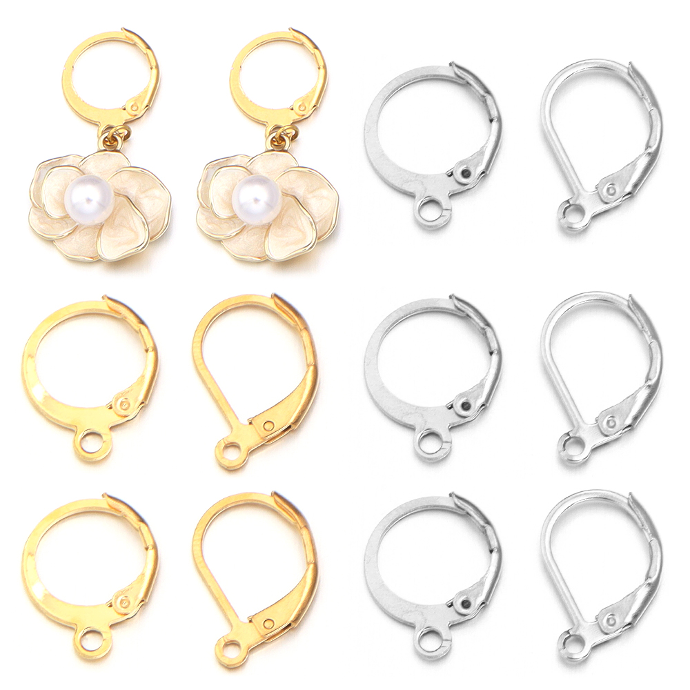 20 개/몫 스테인레스 스틸 귀고리 라운드 귀걸이 후크 - Jewelry Making Ideas 리뷰 및 가격