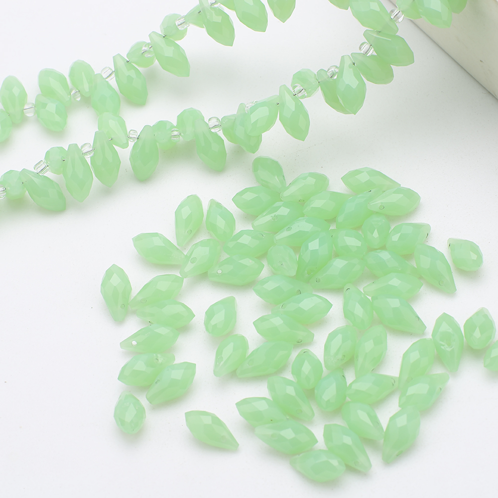 95개/세트 6x12mm 녹색 측면 구멍 물방울 크리스 - Crystal Bead Mix 리뷰 및 가격