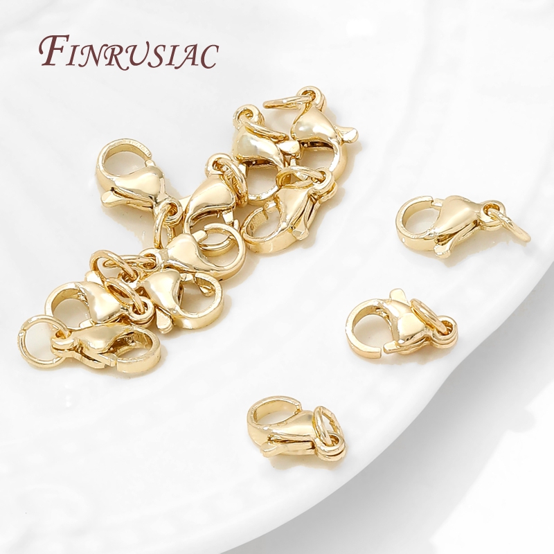 스테인리스 스틸 금도금 10mm 랍스터 클래스프, 보석 - Jewelry Making Gold 리뷰 및 가격