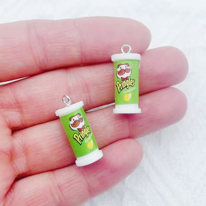 10개 시뮬레이션 3D 버킷 감자칩 스낵 레진 펜던트  - Jewelry Making Party 리뷰 및 가격