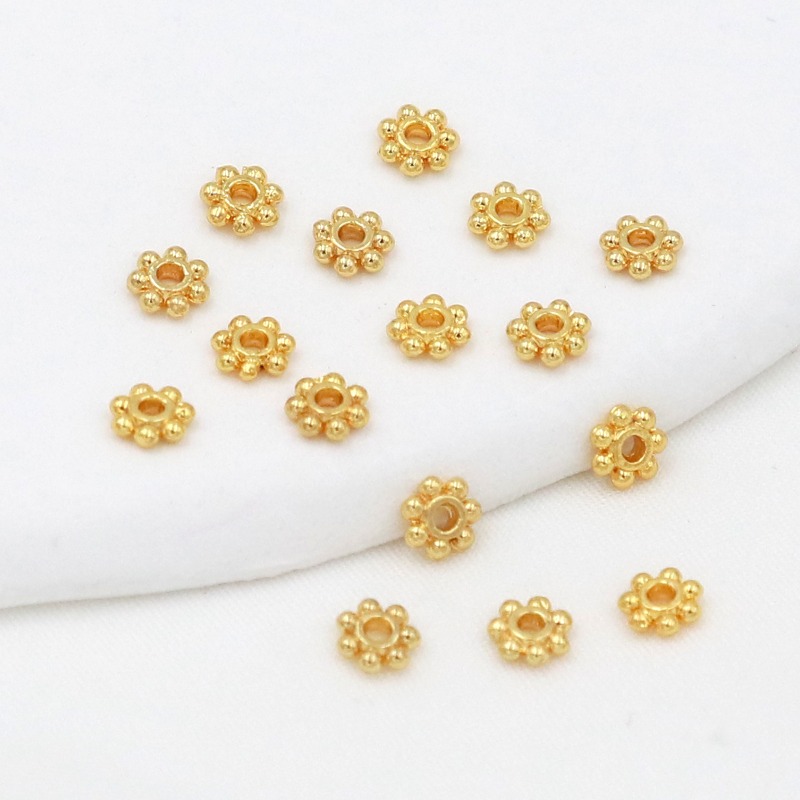 50개 18K 금도금 925 실버 4mm 5mm 6mm - Jewelry Making Silver 리뷰 및 가격