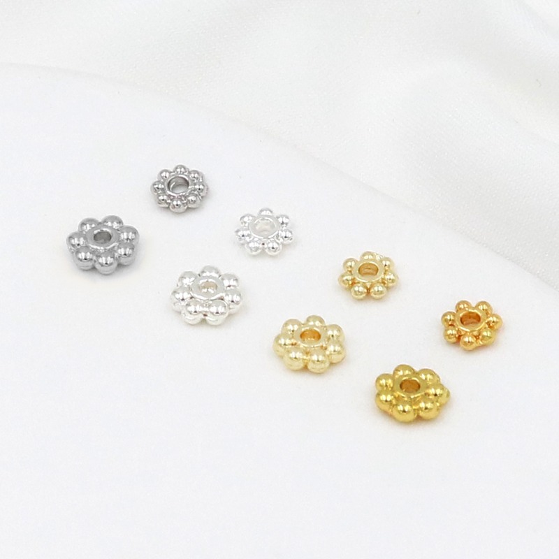 50개 18K 금도금 925 실버 4mm 5mm 6mm - Jewelry Making Silver 리뷰 및 가격