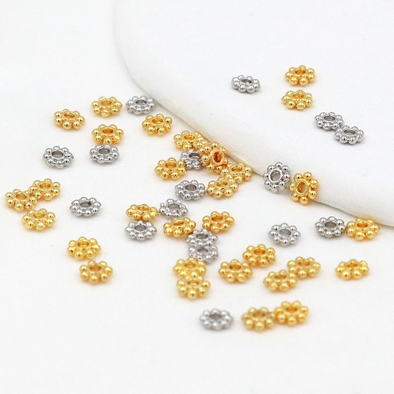 50개 18K 금도금 925 실버 4mm 5mm 6mm - Jewelry Making Silver 리뷰 및 가격