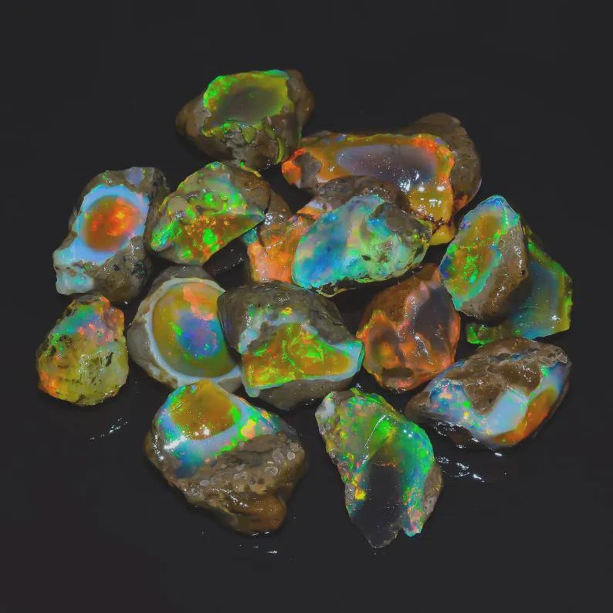 25-80캐럿 정품 에티오피아 웰로 오팔 원석 천연 파 - Jewelry Making Raw Materials 리뷰 및 가격