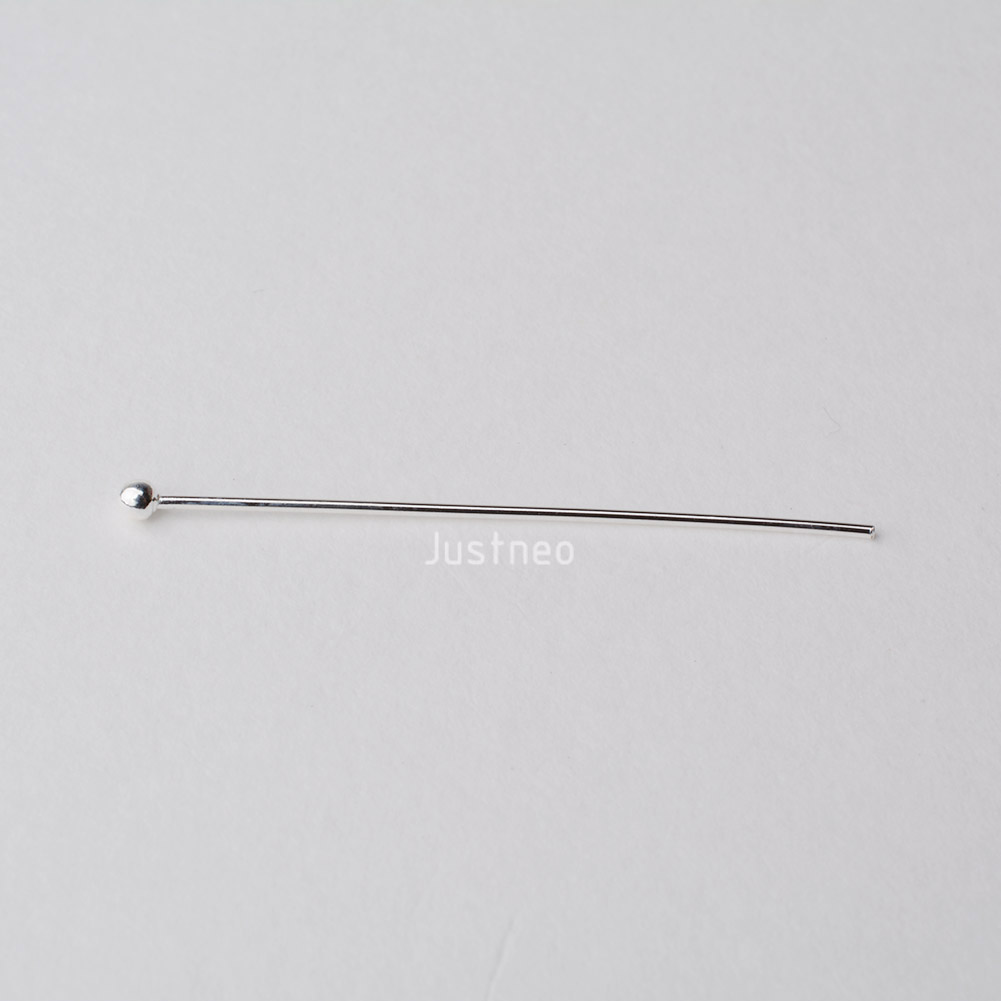 925 스털링 실버 볼 헤드 핀 (쥬얼리 제작용), 실 - Jewelry Making Silver 리뷰 및 가격