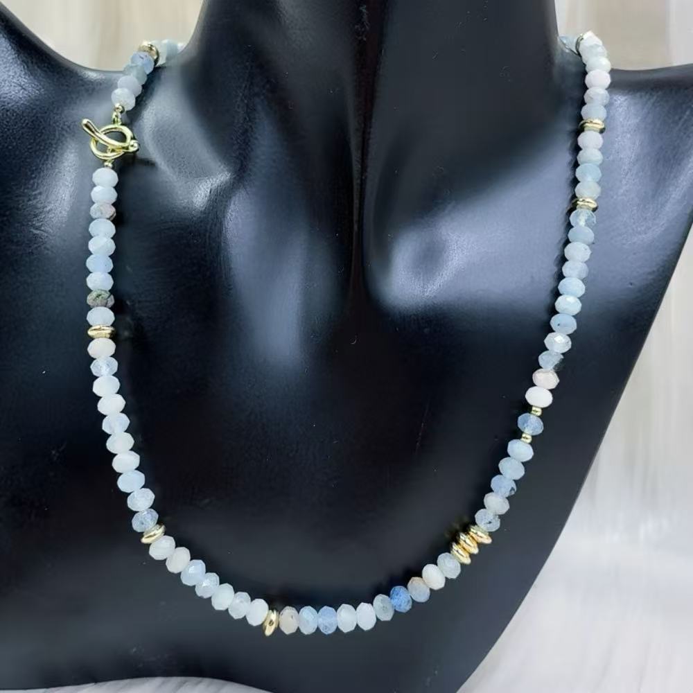 4x6mm 여성용 보석 천연 원석 혼합 아쿠아마린 크리 - Crystal Bead Mix 리뷰 및 가격