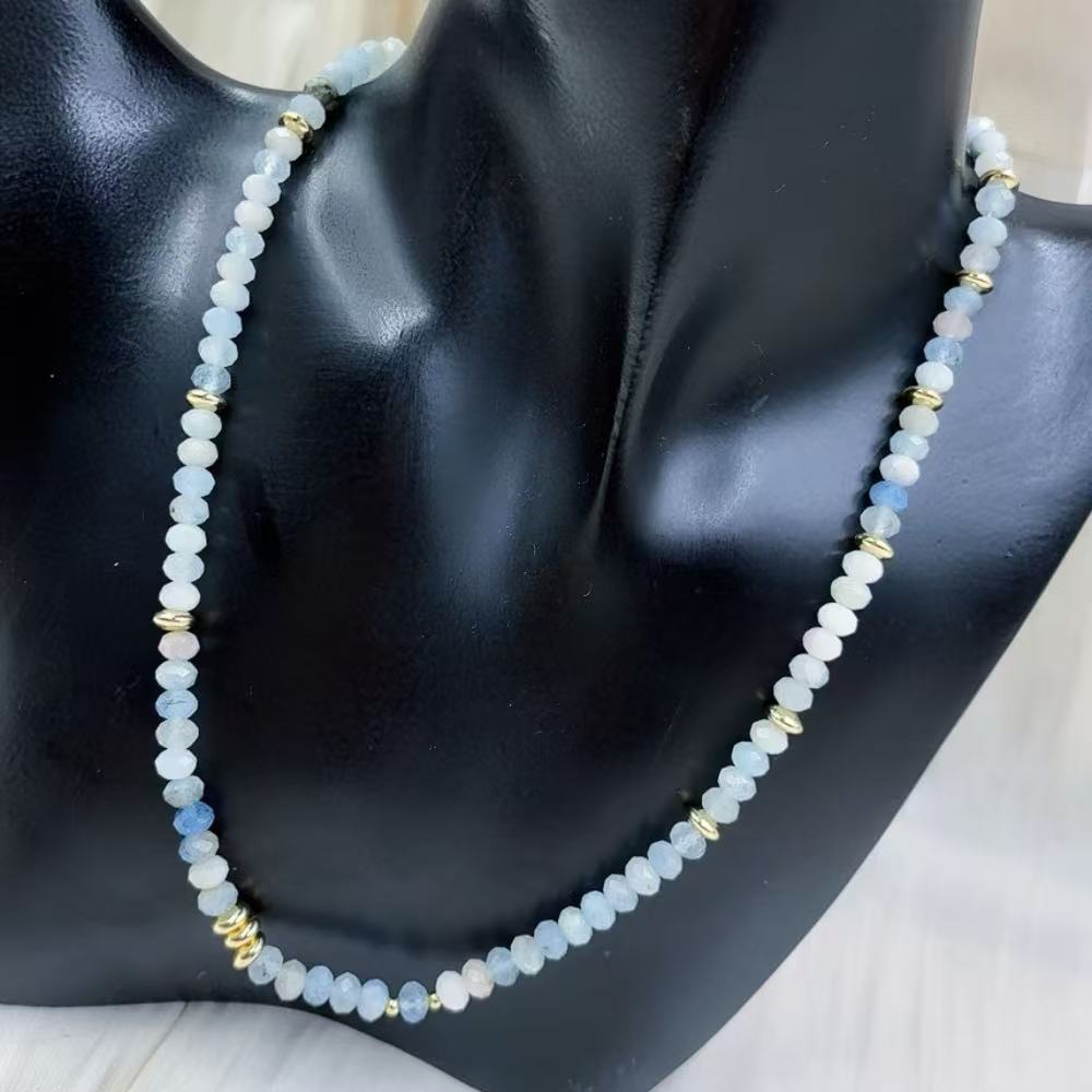 4x6mm 여성용 보석 천연 원석 혼합 아쿠아마린 크리 - Crystal Bead Mix 리뷰 및 가격