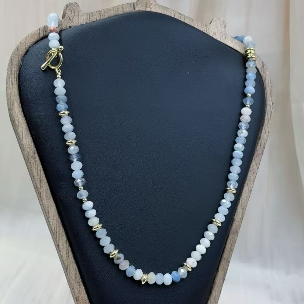 4x6mm 여성용 보석 천연 원석 혼합 아쿠아마린 크리 - Crystal Bead Mix 리뷰 및 가격