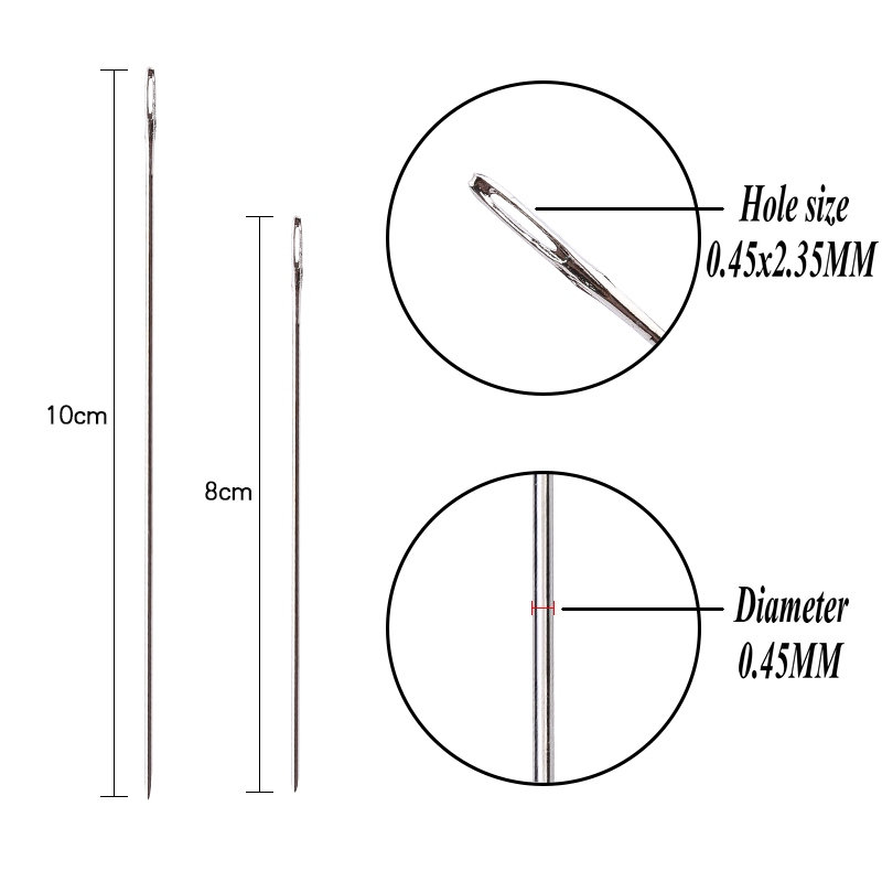 스테인레스 스틸 구슬 바늘, 8cm, 10cm, 쉬운  - Beading Needle Fine 리뷰 및 가격